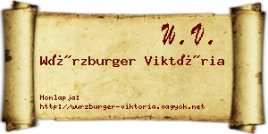 Würzburger Viktória névjegykártya